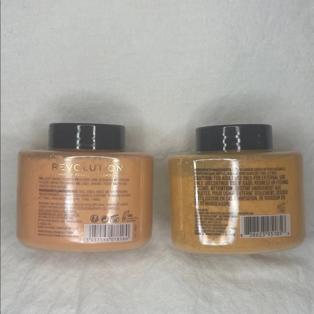 2/$20 Revolution 2 Baking Powders Peach & Terracotta Finish & Set your Look NIP
